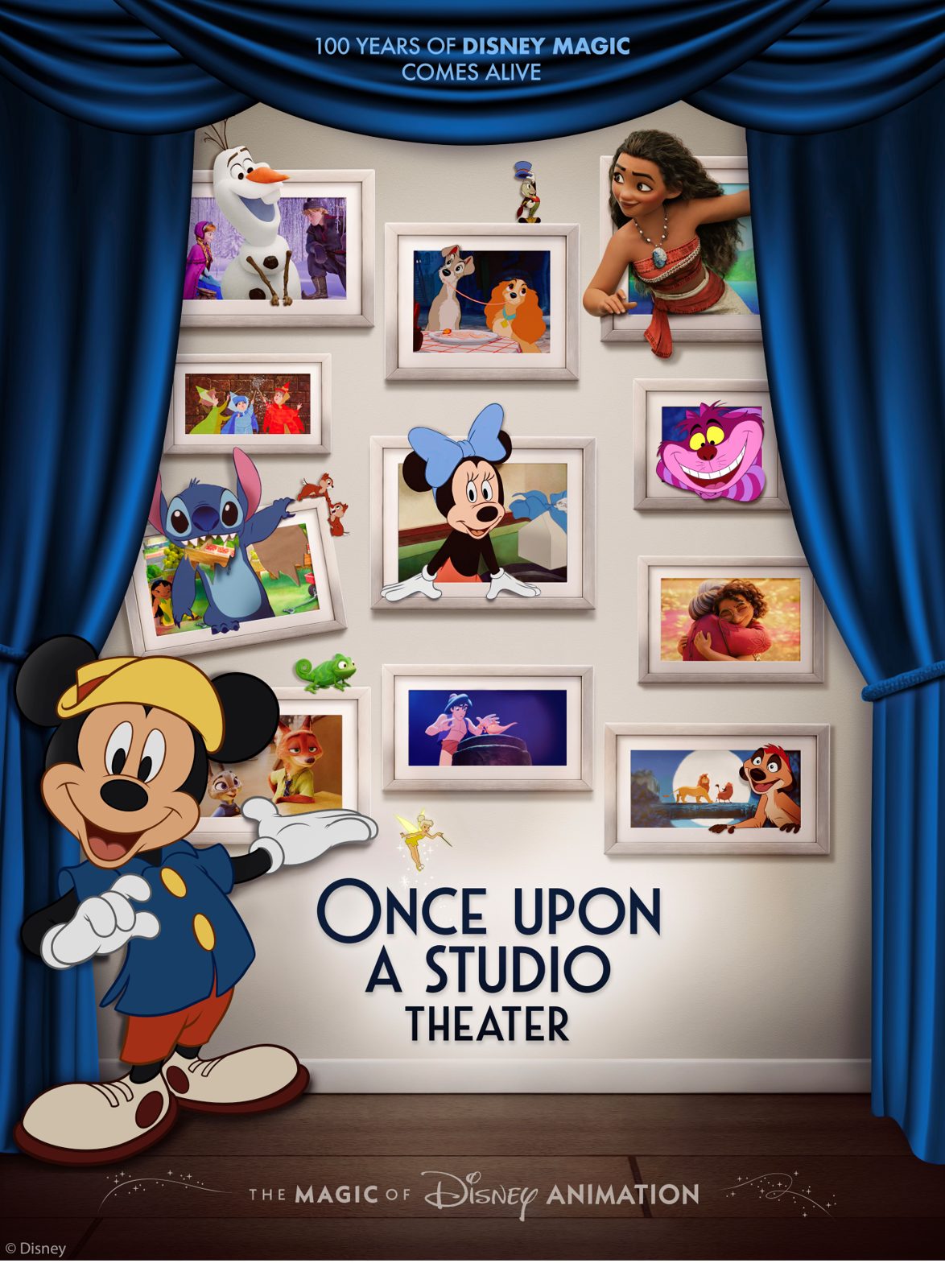 Sala de cinema do Once Upon a Studio Theater no Hollywood Studios